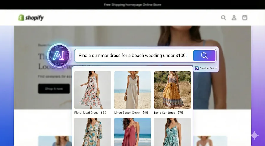 Add AI Search to a Shopify Store